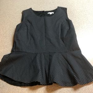 Ladies polka dotted top